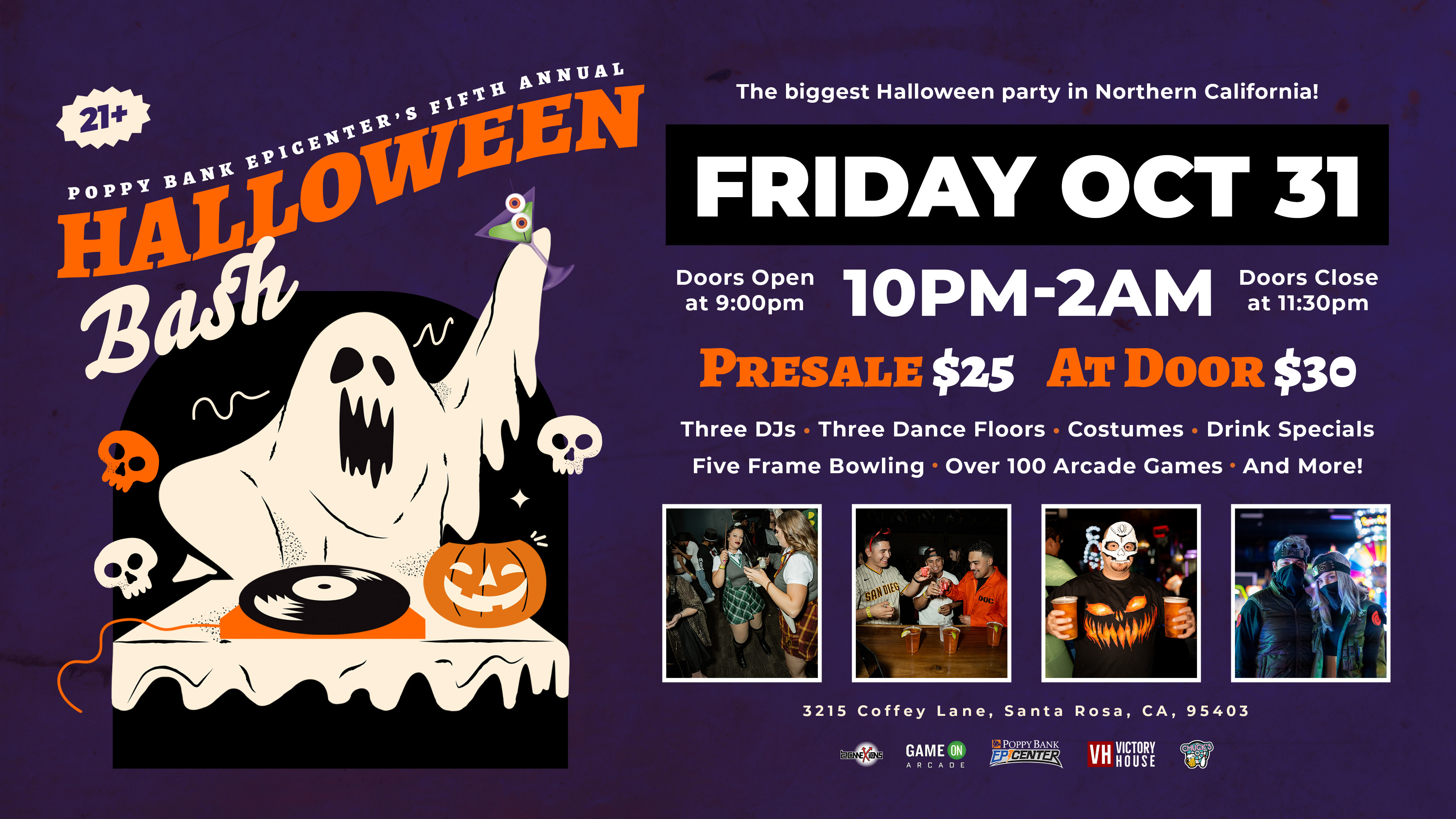Adult Halloween Bash 2024 Banner