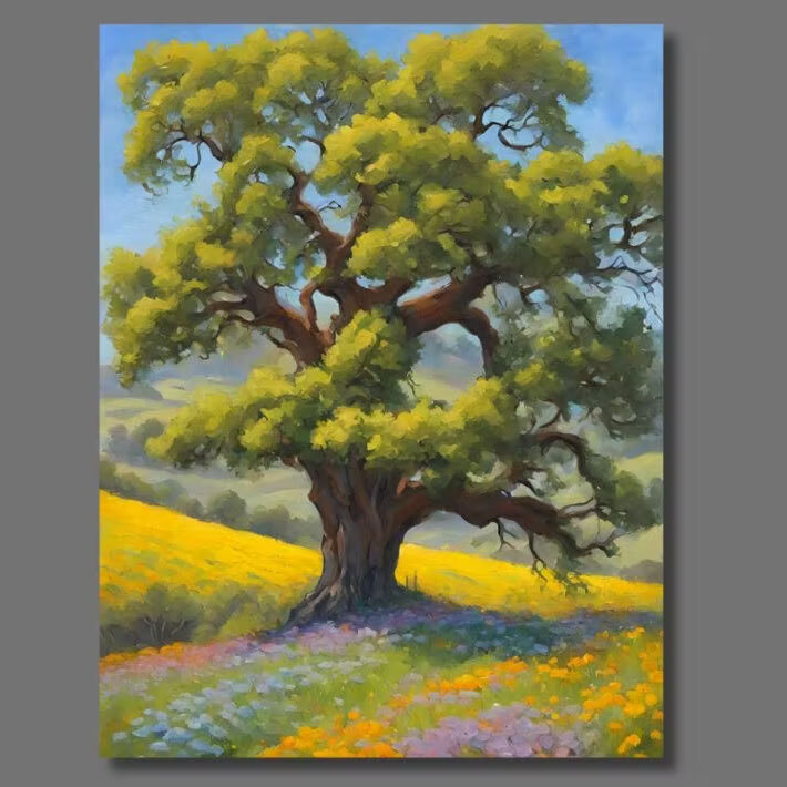 Paint Night Tree