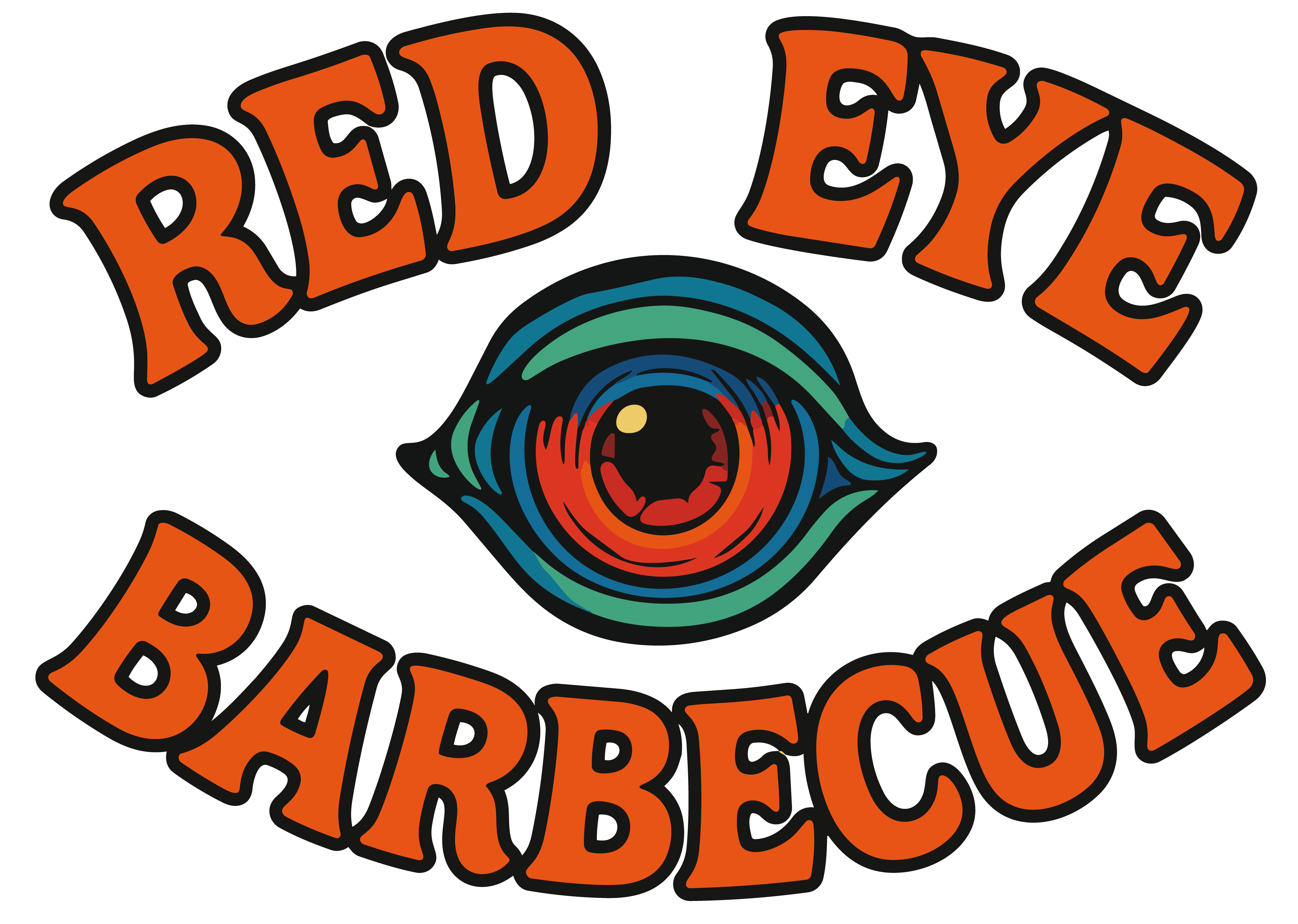 Red Eye Logo Eye Words