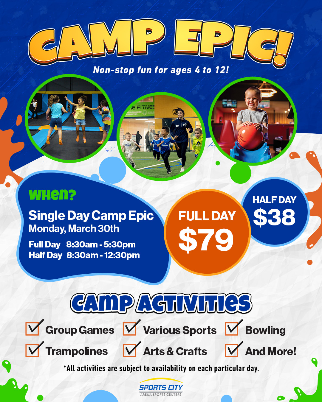 Single Day Camp Epic March30 4x5
