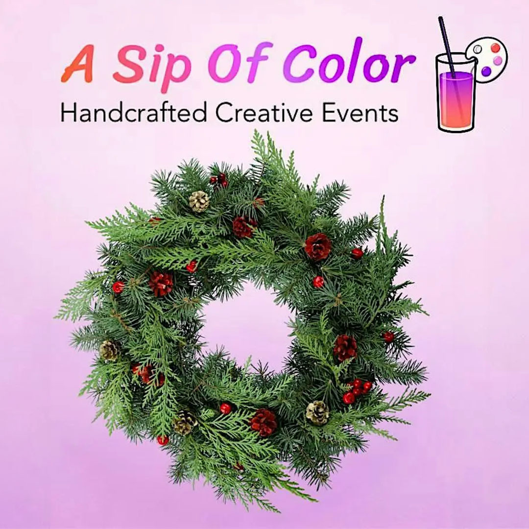 Sip Of Color Wreath