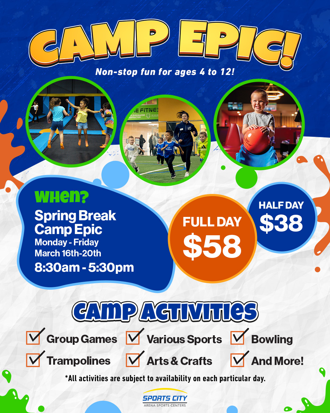 Spring Break Camp Epic 2026 4x5