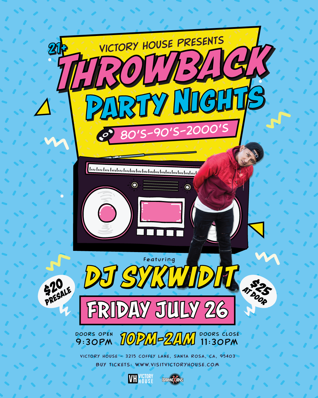 Throwback Party Nights Graphics V2 4x5