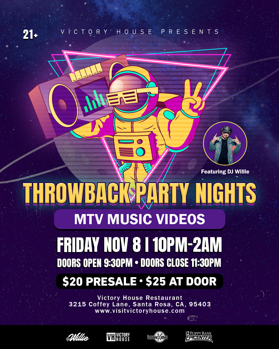 Throwback Party Nights MTV Edition Graphics 4x5