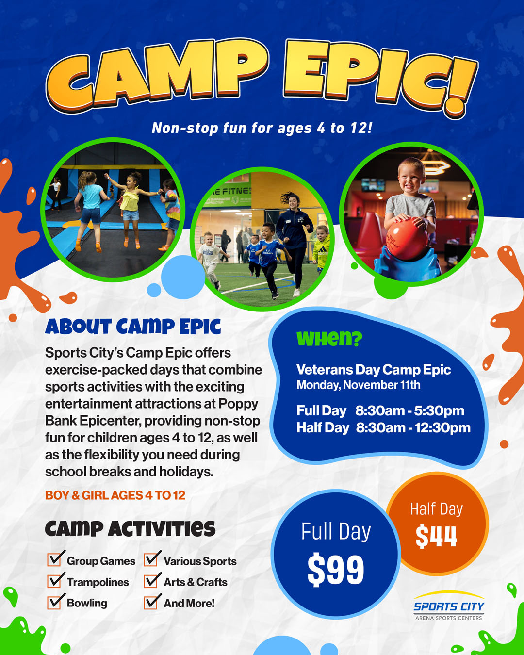 Veterans Day Camp Epic 2024