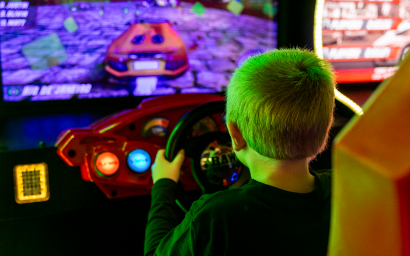 Kid Driving Arcade Game