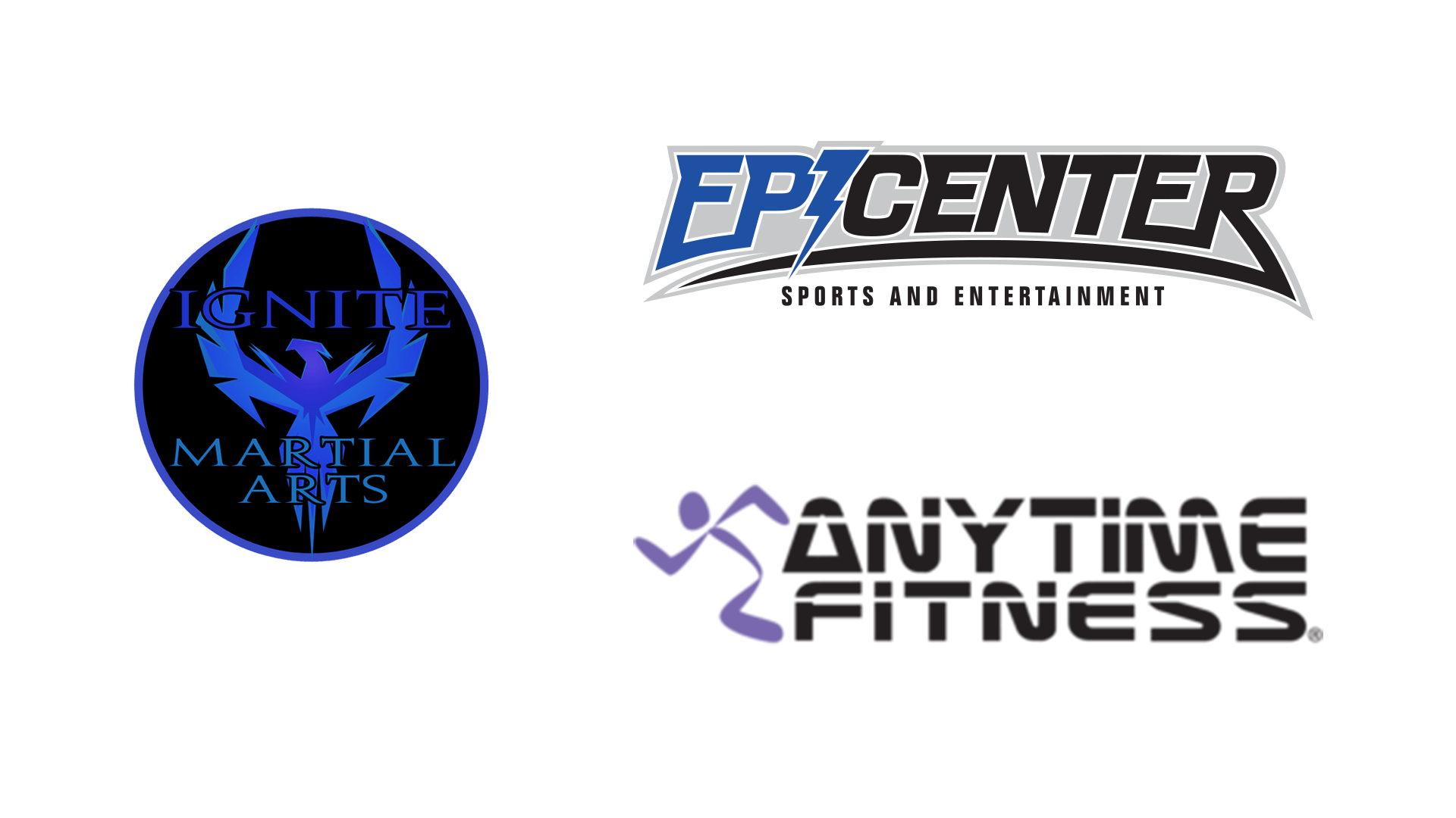 Anytime fitness epicenter ignite logos